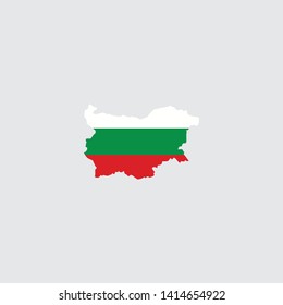 Map of Bulgaria graphic element Illustration template
