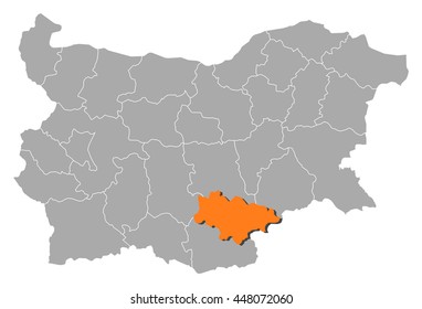 Map - Bulgaria, Haskovo