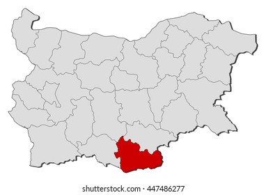 Map - Bulgaria, Kardzhali
