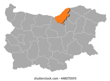 Map - Bulgaria, Ruse