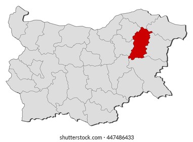 Map - Bulgaria, Shumen