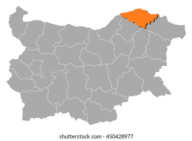 Map - Bulgaria, Silistra