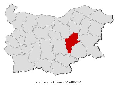 Map - Bulgaria, Sliven