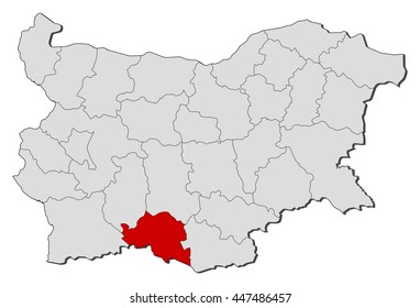 Map - Bulgaria, Smolyan