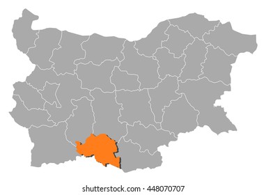 Map - Bulgaria, Smolyan