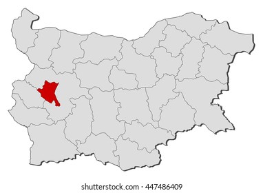 Map - Bulgaria, Sofia City