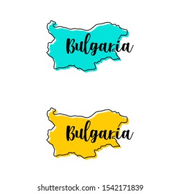 Map of Bulgaria Vector Design Template.