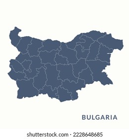 Map of BULGARIA. BULGARIA map vector illustration.