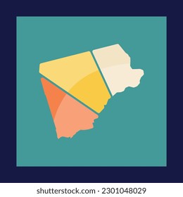 Mapa Del Logo Moderno De La Ciudad De Bundaberg