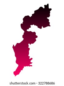 Map of Burgenland
