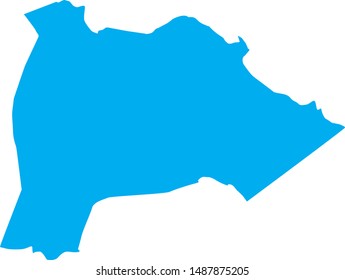 map of Burke county in georgia state in usa