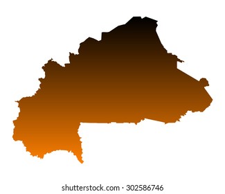 Map of Burkina Faso