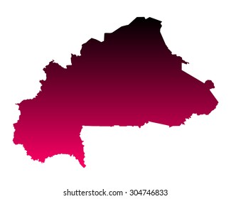 Map of Burkina Faso