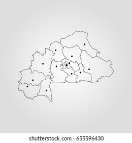 Map of Burkina Faso