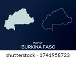 Map of Burkina Faso. Abstract design, vector illustration by using adobe illustrator. Burkina Faso isolated map. Burkina Faso Outline map. Editable Map design.