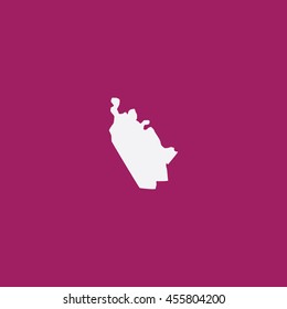 Map of Burlington City Vector Illustration
