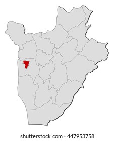 Map - Burundi, Bujumbura Mairie