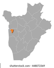 Map - Burundi, Bujumbura Mairie