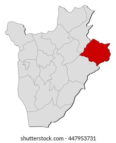 Map - Burundi, Cankuzo