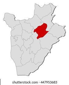 Map - Burundi, Karuzi