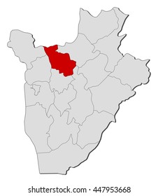 Map - Burundi, Kayanza