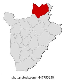 Map - Burundi, Kirundo