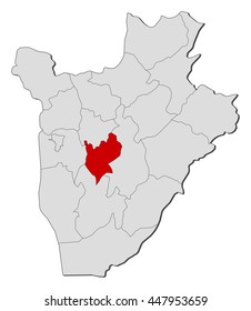 Map - Burundi, Mwaro