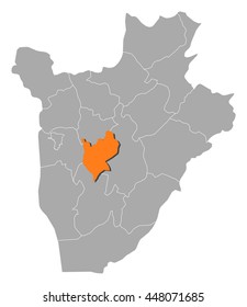 Map - Burundi, Mwaro