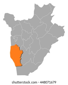 Map - Burundi, Rumonge