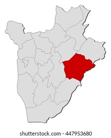 Map - Burundi, Ruyigi