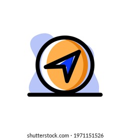Map Button Conceptual Vector Illustration Icon Design EPS10 Great For Any Purposes