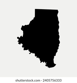 Map of Calhoun County - Arkansas - United States outline silhouette graphic element Illustration template design
