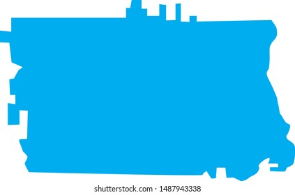 map of Calhoun county in georgia state in usa