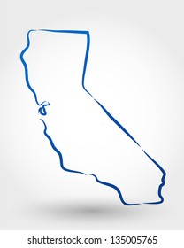 map of california. map concept
