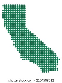 Map of California on white