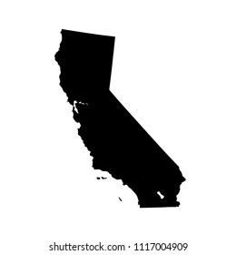 map of California. vector illustration