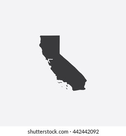 Map of California Vector Illustration