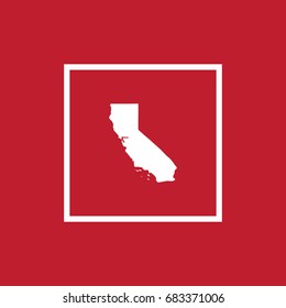 Map of California Vector Illustration