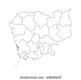 map of Cambodia