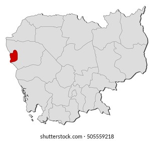 Map - Cambodia, Pailin