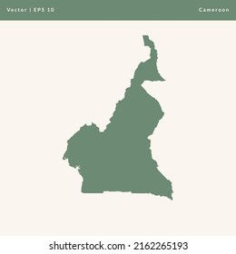 Map of Cameroon Illustration Vector Icon Maps