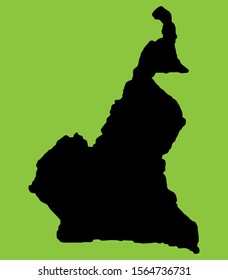 Map Cameroon silhouette Vector illustration Eps 10