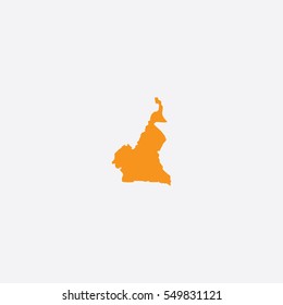 Map of Cameroon Vector Illustration

