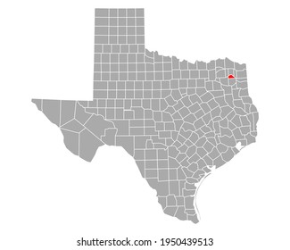 Mapa de Campamento en Texas en blanco