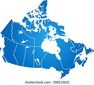 map of Canada