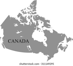 map of Canada