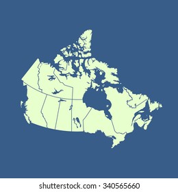 map of Canada