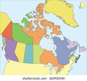 map of canada