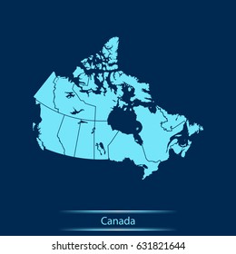 map of Canada