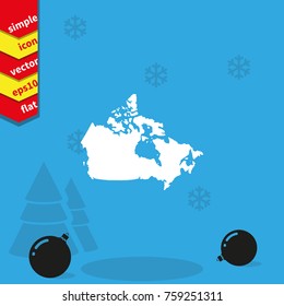 Map of Canada.